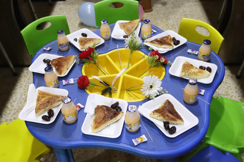 Meals for the children at White Hearts Center