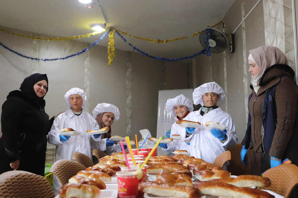 Meals for the children at White Hearts Center