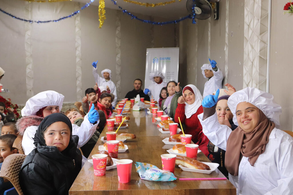 Meals for the children at White Hearts Center