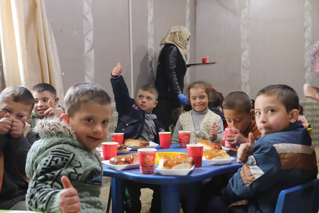 Meals for the children at White Hearts Center