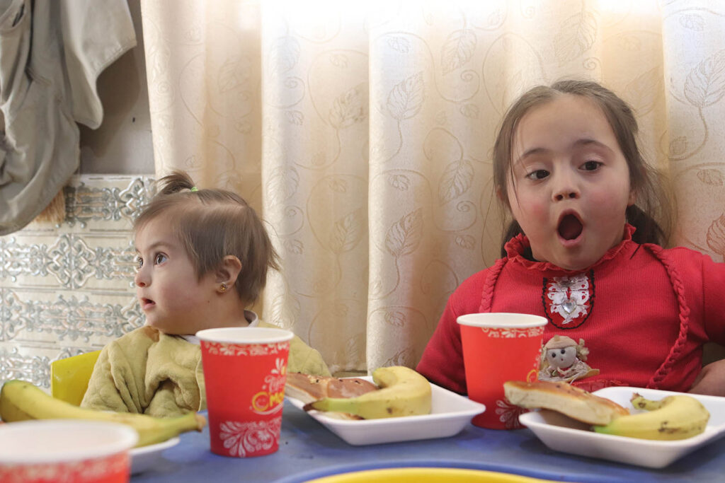 Meals for the children at White Hearts Center