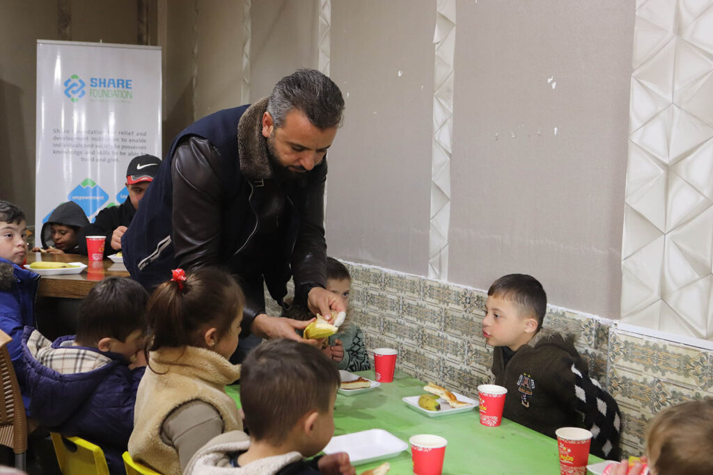 Meals for the children at White Hearts Center