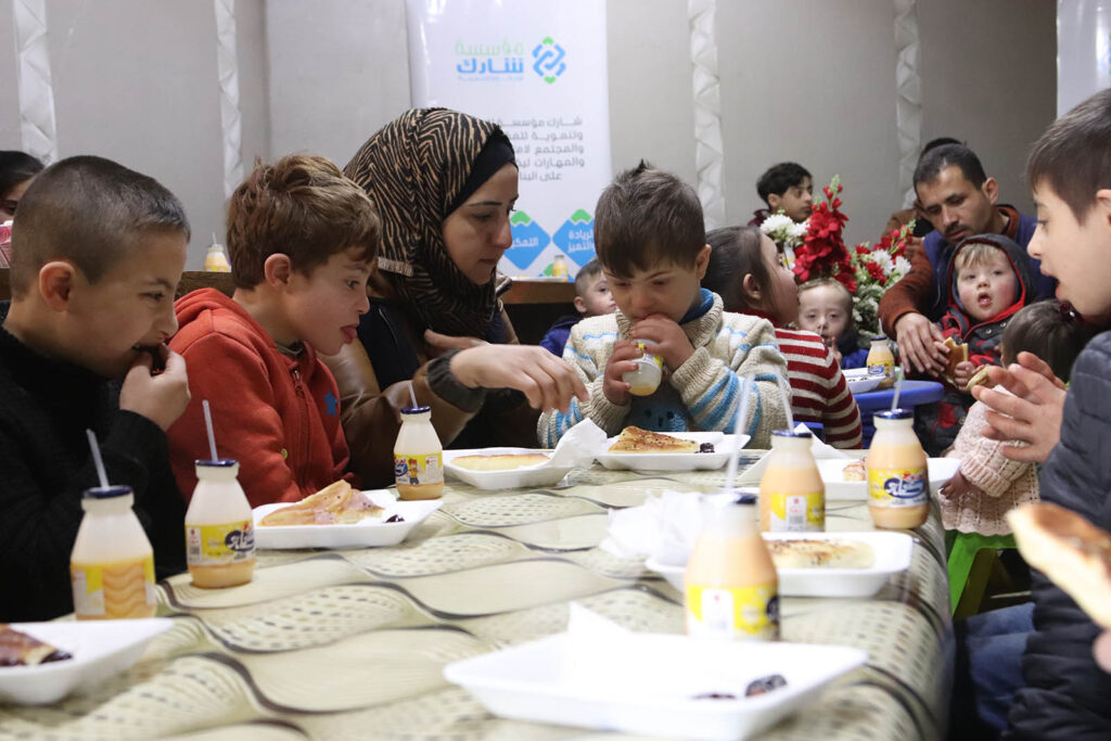 Meals for the children at White Hearts Center