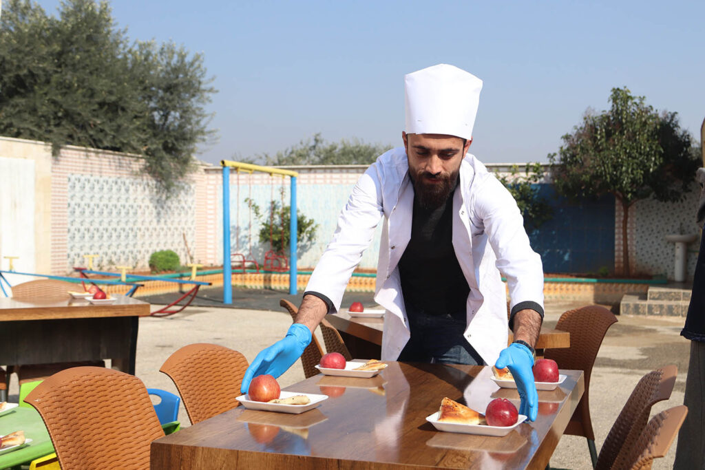 Meals for the children at White Hearts Center