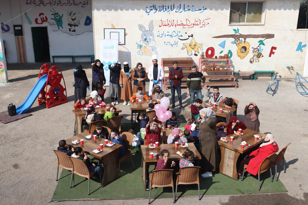 Meals for the children at White Hearts Center